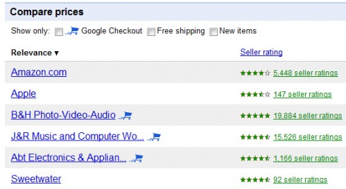 Google Checkout Badge: Product Search (Base)